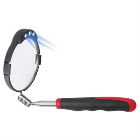 Ullman Devices 3-3/8 Diameter LED Lighted Inspection Mirror HTS-2LT